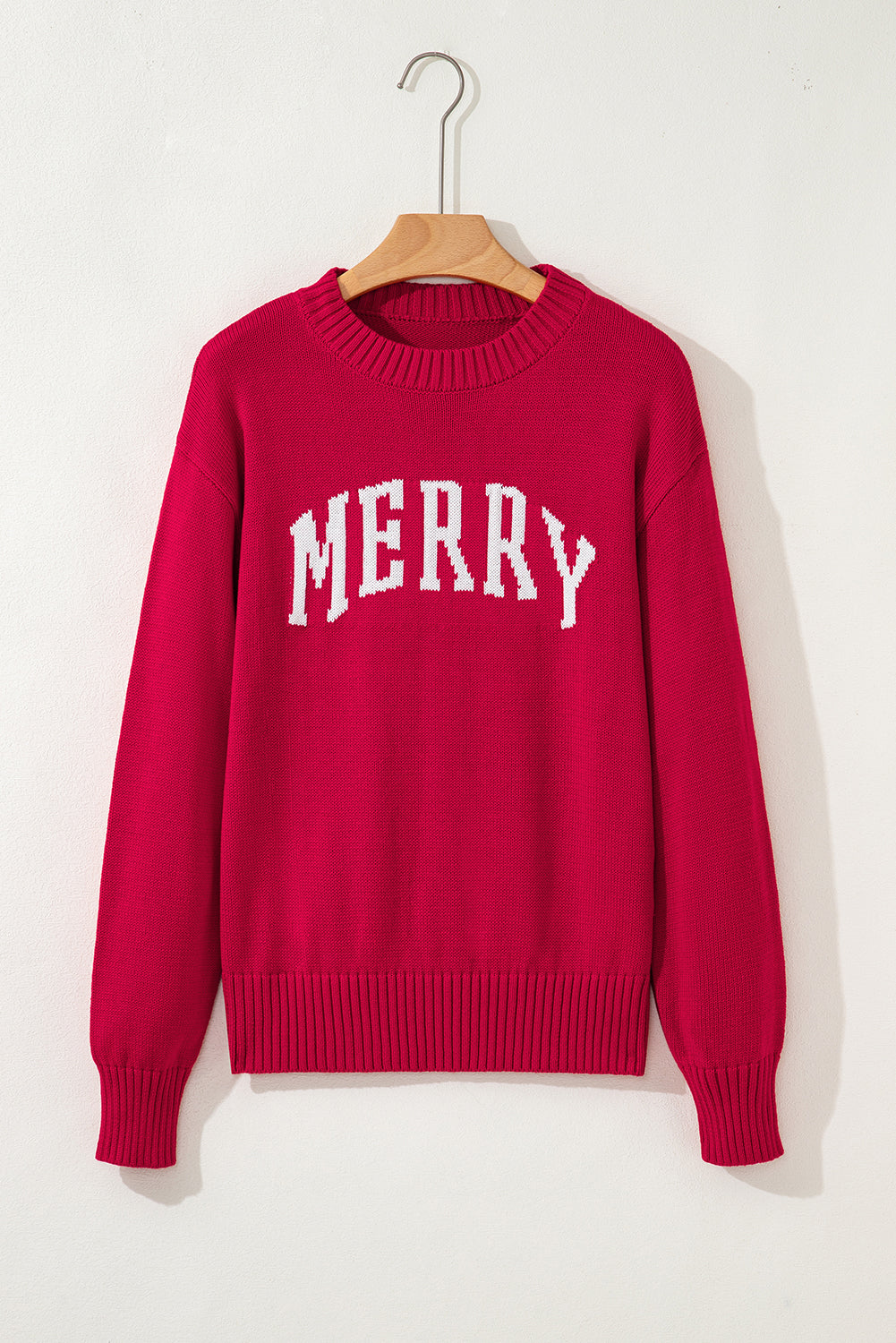 MERRY Christmas Drop Shoulder Baggy Sweater