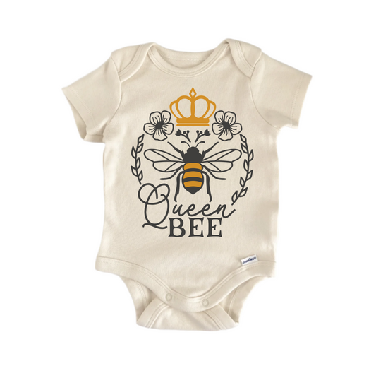 Queen Bee Honey - Baby Boy Girl Clothes Infant Bodysuit Funny Cute