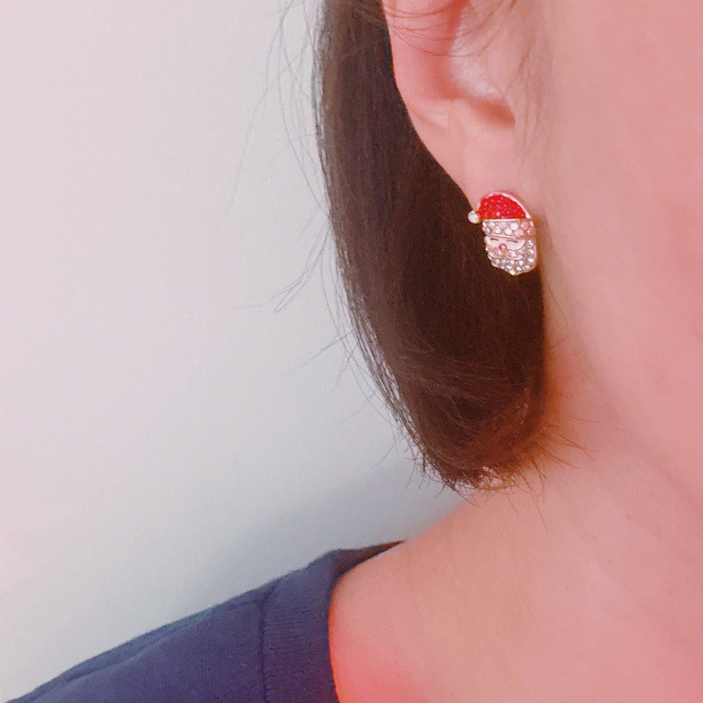 Santa & Stocking Earring Set Of 2 – Holiday Sparkle