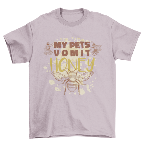 Bee pet honey quote t-shirt