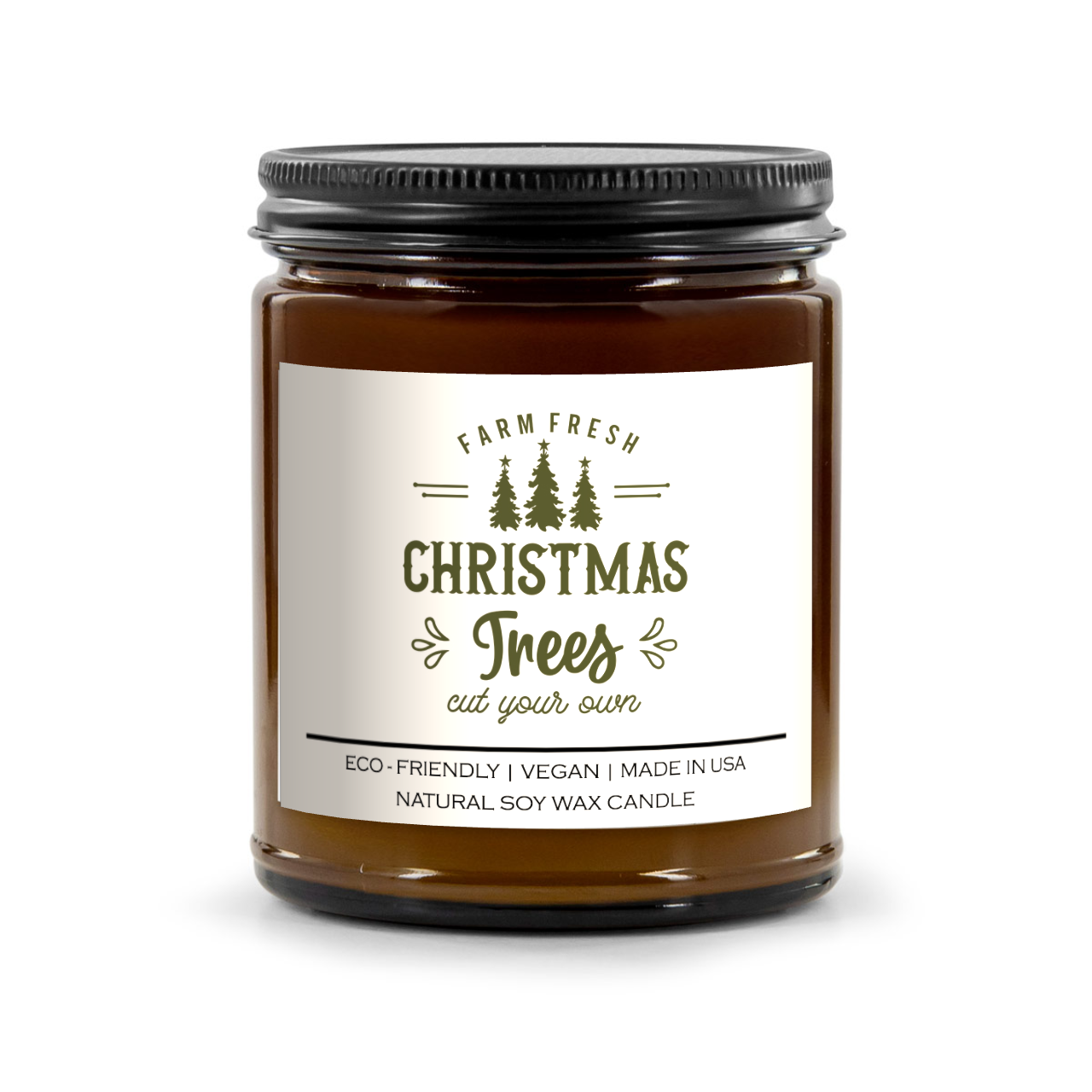 Farm fresh christmas trees cut your own Candle
