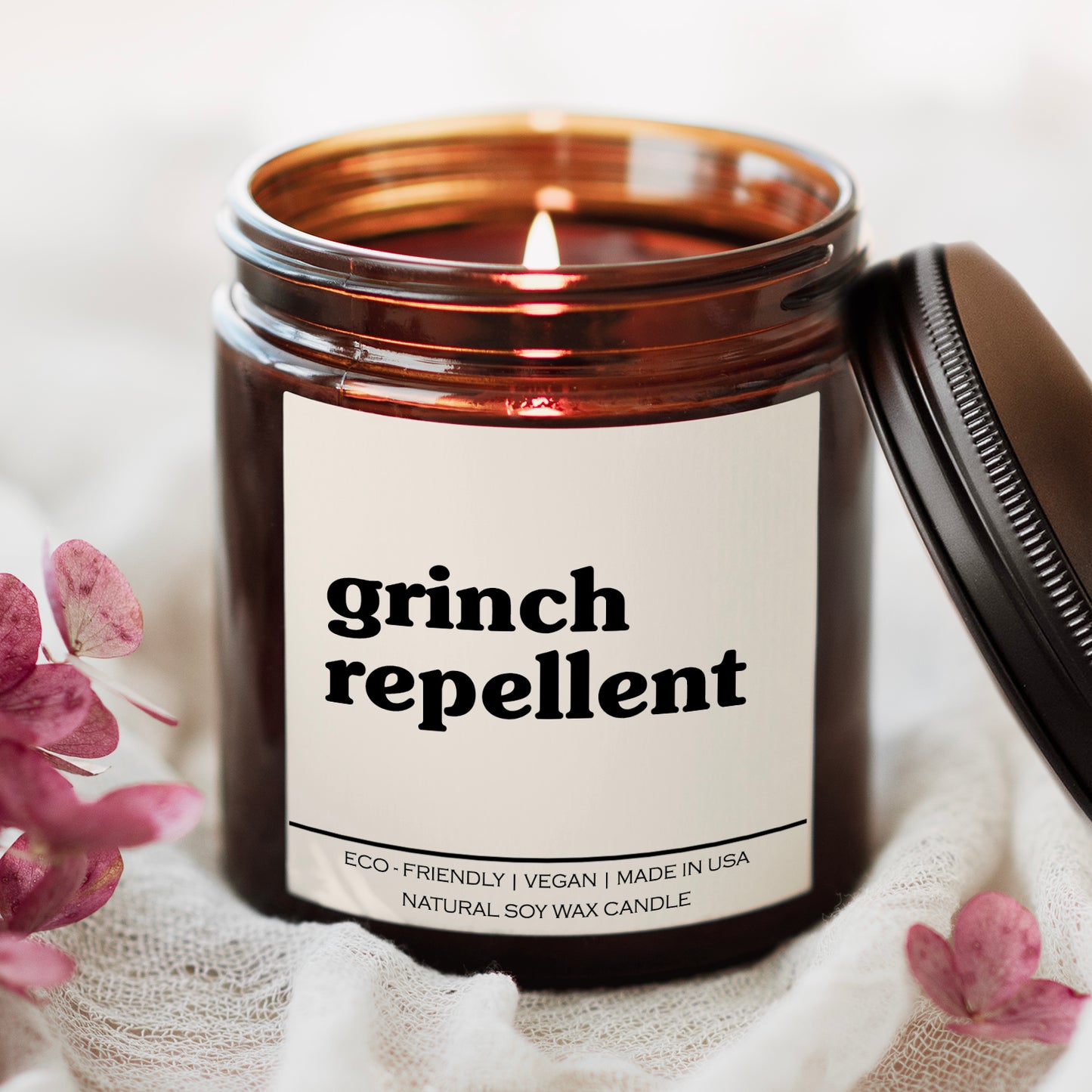 Grinch Repellent Candle