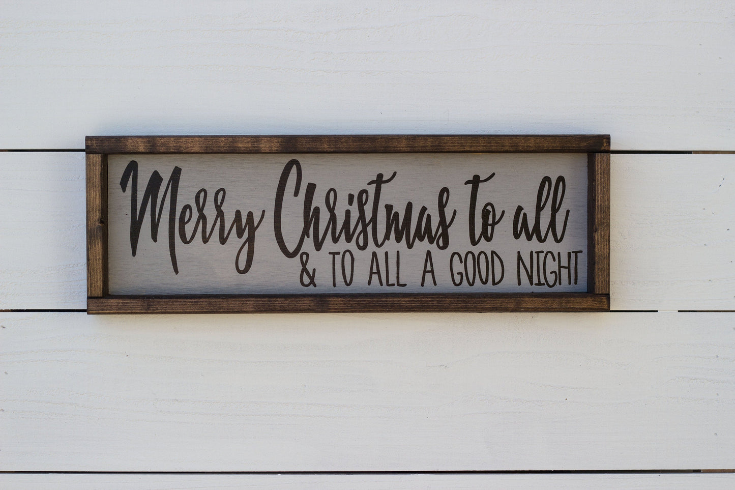 Merry Christmas to all & to all a good night