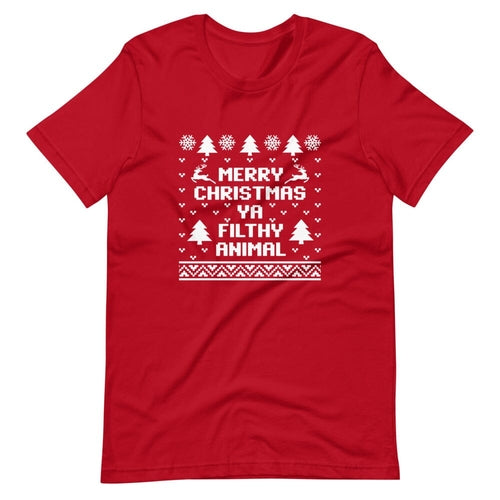 Merry Christmas Ya Filthy Animal Tee